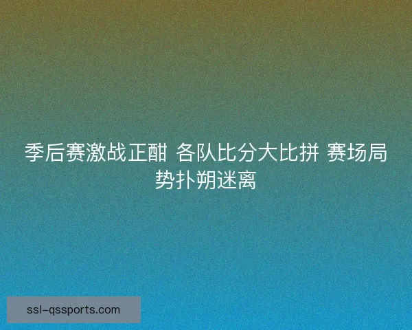 季后赛激战正酣 各队比分大比拼 赛场局势扑朔迷离 季后赛激战正酣 各队比分大比拼 赛场局势扑朔迷离